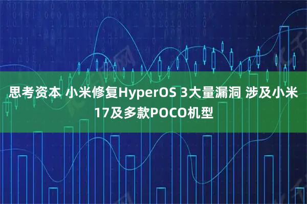 思考资本 小米修复HyperOS 3大量漏洞 涉及小米17及多款POCO机型